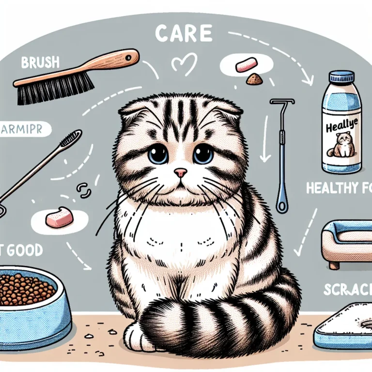 Scottish Fold Kedisi Bakımı: İpuçları ve Öneriler